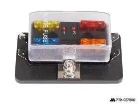 Блок предохранителей 4х позиционный с LED индикатором