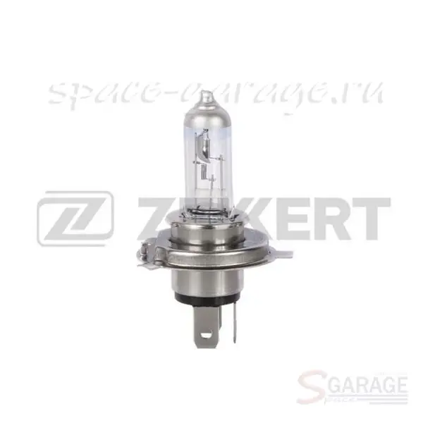 Лампа галогенная Zekkert цоколь H4 12V 60/55W +30% brightness 1 шт. (LP-1003)