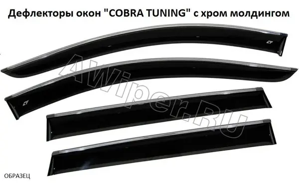 Дефлекторы окон CT для Hyundai i30 1 (5 дверей хэтчбек) (хром молдинг)