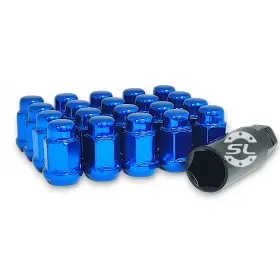 Гайка колесная Starleks KK401444HT/BL M12X1,25 Синий Хром высота 35 мм 6 луч., 20 гаек +1 спец.кл. в комплекте