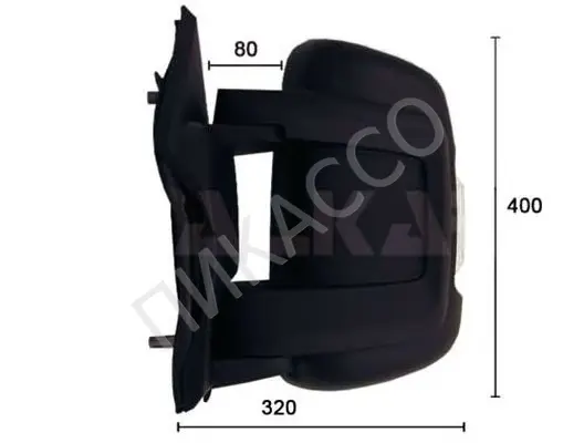 Зеркало в сборе правое [электр./обогр.] Boxer3/Jumper3/Ducato3 06->