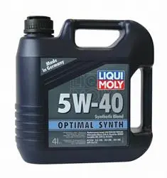 НС-синт. мот.масло Optimal Synth 5W-40 CF/SN A3/B4 (4л) 3926