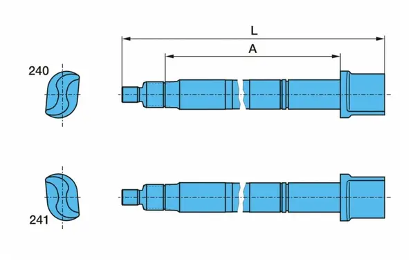 Вал тормозной левый (S) GIGANT / 702645547
