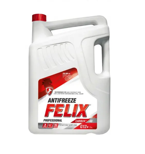 Антифриз FELIX G12+ CARBOX красный -40С 10 кг