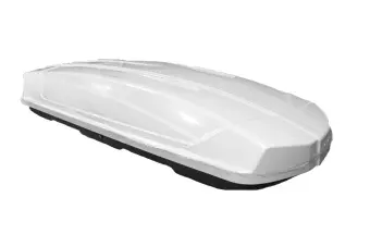 Автомобильный бокс Avag XXL белый глянец (750 л) 220х93x42 см