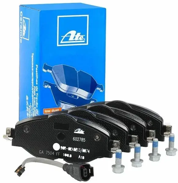 Колодки тормозные передние VW Up, Loud Up, Polo (AW), Golf (Mk8), Passat (B8), Arteon, T-Roc, Taos, Tiguan (AD/BW), Touran (5T), Caddy (2K/SB) ATE, 13.0460-2785.2