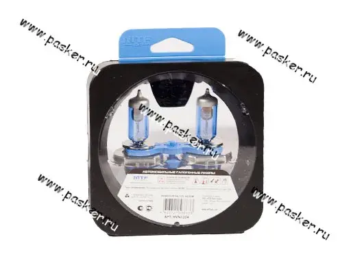 Лампа галоген 12V H4 60/55W P43t MTF VANADIUM 5000К