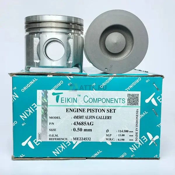 Комплект поршней 4M50T усиленный+охлаждение d114+0.50 3FK-2-4