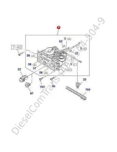 Блок управления отопителем ISUZU NPR75/NLR85/NMR85/NQR90