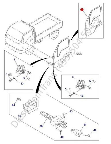 Дверь правая ISUZU NQR75