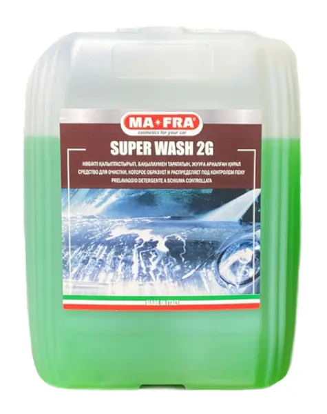 SUPERWASH 2G моющее средство эмульсионное для бесконтактной мойки кузова с высокой моющей способностью, 5 кг. MA-FRA, Казахстан