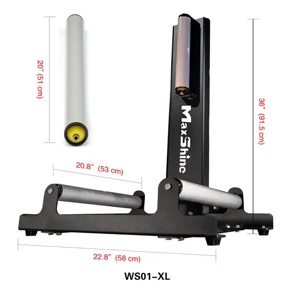 Стенд для колес и дисков MaxShine, серый, увеличенная глубина, WS01 XL