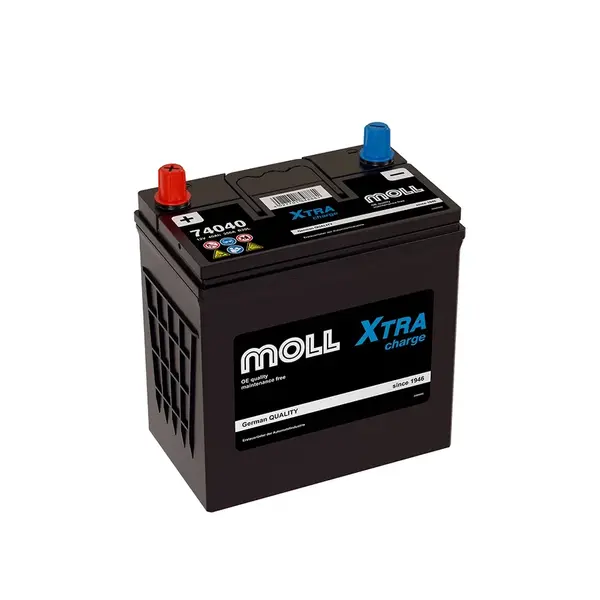 Аккумулятор автомобильный MOLL XTRA CHARGE 40.0 Ah 350 A ОП (197x127x225) (B20L 74040)