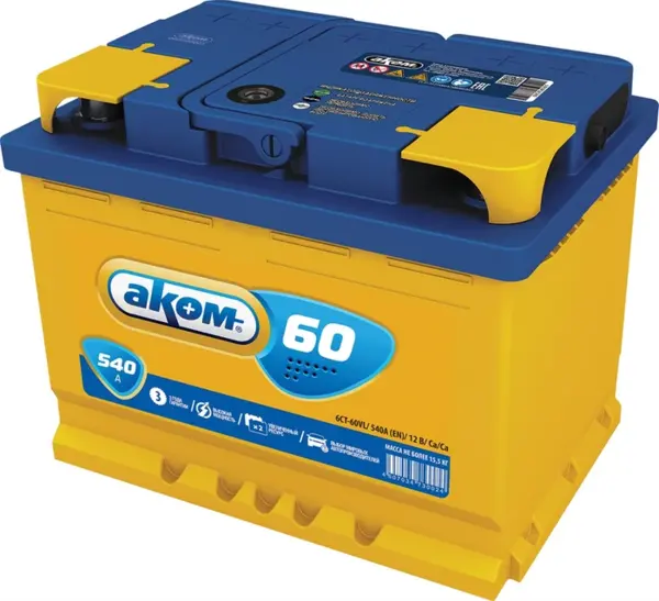 Аккумулятор АКОМ (Akom) 60.0 А/ч 540A