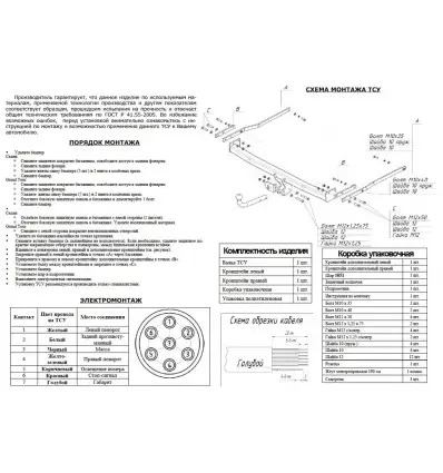 Фаркоп на Renault Megane 2 1420-A