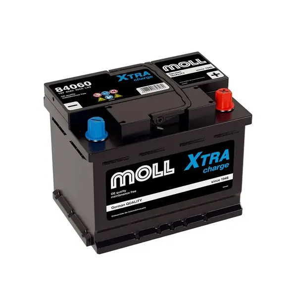 Аккумулятор автомобильный MOLL XTRA CHARGE 60.0 Ah 600 A ОП (242x175x190) (L2.0 84060)