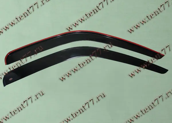 Дефлектор двери для а/м Газель для а/м Газель 3302 длинный накладной (2 детали)