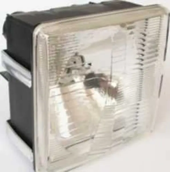 Фара дорожная квадратная встроенная H4 60/55 W 12V, с прижимами (ФГ-308) (08.7101.000)