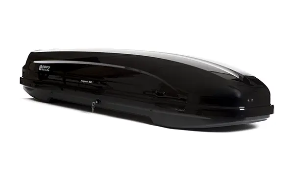 Бокс на крышу Piligrim Магнум 390 SPACE BLACK, Черный раптор