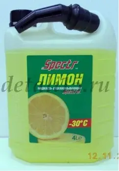 Жидкость незамерзающая -30*C Спектр Лимон 4л 9643