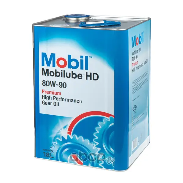 Масло трансмиссионное Mobil Mobilube HD 80W90 GL5 18л 155425
