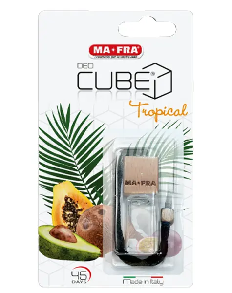 DEO CUBE TROPICAL гипоаллергеный ароматизатор ТРОПИЧЕСКИЕ ФРУКТЫ. MA-FRA, Италия