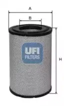 Воздушный фильтр 27.550.00 UFI