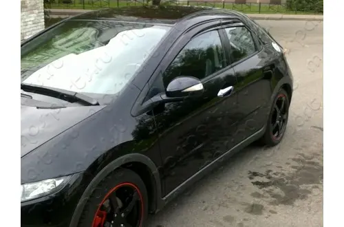 Дефлекторы боковых окон Mugen Honda Civic 8 3D