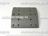 Накладка тормозная задняя, FAW, (230х220х10/19 16 отв.), нижняя, qinyan.