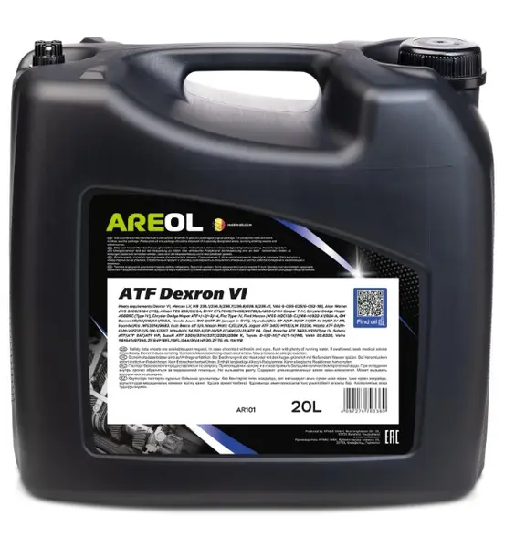 Трансмиссионное масло AREOL ATF Dexron VI 20л красное GM Dexron VI, Hyundai/KIA SP-IVSP-IV M
