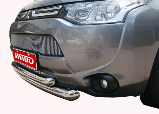 Защита переднего бампера Mitsubishi Outlander 2012-2014