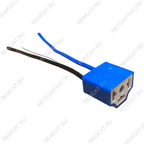 Фишка (разъем) лампы H4 фары JMC 1051, 37121000KIT