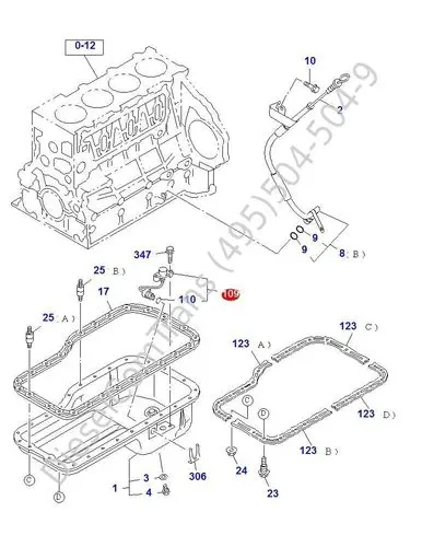 Датчик уровня масла NQR90/NPR75