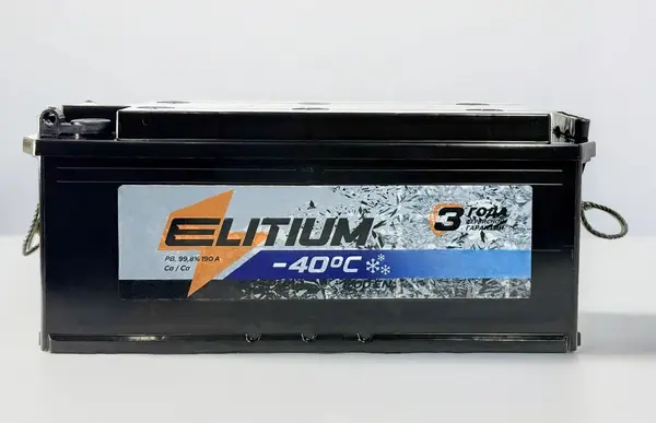 Аккумулятор автомобильный 12v 190 Ач, болт, прямая грузовая полярность, пусковой ток 1200А, Elitium