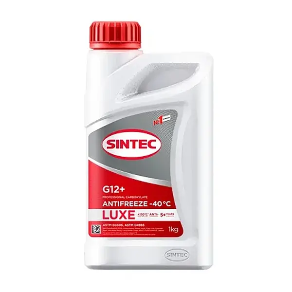 Антифриз Sintec LUXE G12+ готовый -40 красный 1кг