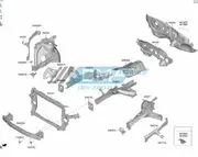 Передняя панель телевизор суппорт радиатора новый оригинал Kia Sorento 2020