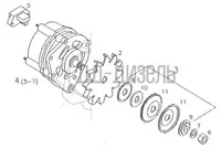 Генератор двигателя DEUTZ F4M2011. Каталожный номер 01183852