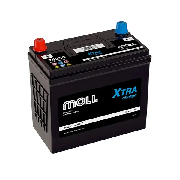 Аккумулятор автомобильный MOLL XTRA CHARGE 50.0 Ah 450 A ОП (237x128x222) (B24L 74050)