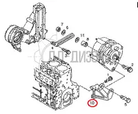 Кронштейн генератора двигателя Deutz 04207939