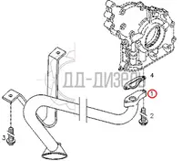 Маслоприемная труба двигателя Deutz BF6M1013/TCD2013L06 Volvo. Каталожный номер 04256591