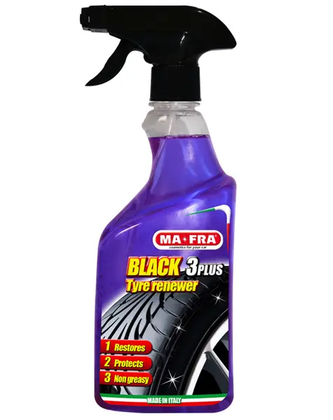 BLACK 3PLUS 500 ML Обновляющий состав для шин. MA-FRA, Италия
