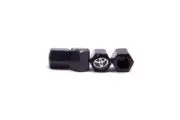 Колпачки на ниппели с логотипом Toyota (Black)