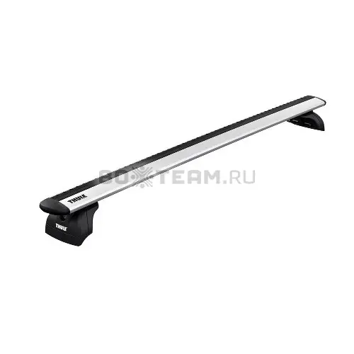 Багажник Thule WingBar EVO на крышу автомобиля Peugeot 5008 2009-2016 г. в штатное место (серебристая крыловидная дуга) 753 + 711400 + 3017