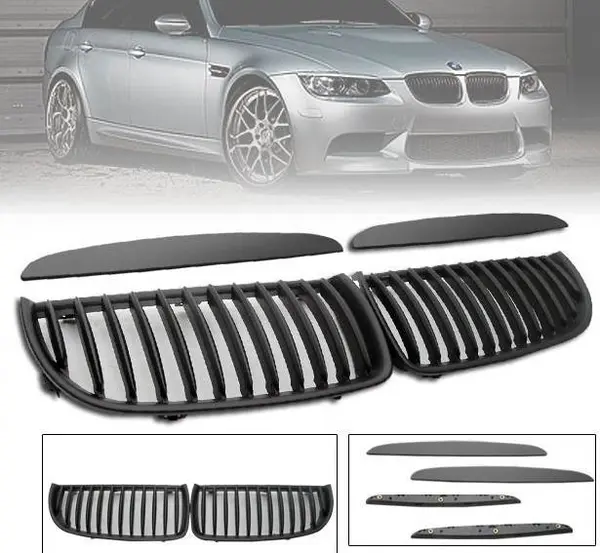 Решетки радиатора для BMW Е90. Черные, M3 стиль - Авто-папа