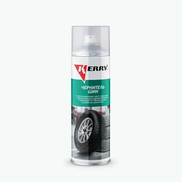 Чернитель шин (аэрозоль) KERRY, объём 650 мл, арт. KR-953