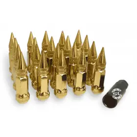 Гайка колесная Starleks M12х1.25 Титан золотой высота 80 мм 6 луч., закр., 20 гаек + 1 спец.кл. в компл.