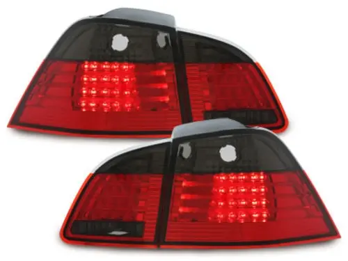 Альтернативная оптика задняя Dectane для BMW E61 Touring (03-10) LED Red Smoke