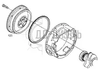 Маховик двигателя Deutz BF6M1013EC/TCD914L06/BF4M1013EC. Каталожный номер 04256387
